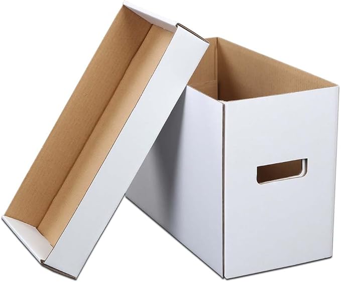 ANDPLAY 3 PCS Comic Book Storage Comic Book Box Holds 150-175 Comics Collapsible and Stackable Comic Short Box Moistureproof Comic Box Stackable Archival Cardboard