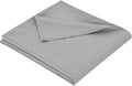 King Flat Sheet Only， 108x102Inch Light Gray by Hotella
