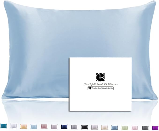 Ravmix Silk Pillow Cases with Zipper, 21momme Mulberry Silk Pillowcase by Ravmix