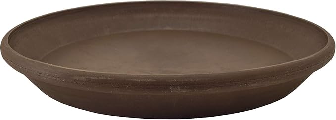 PSW Pot Collection AP25C 10-inch Plastic/Stone/Wood Composite Plant Saucer Drip by PSW