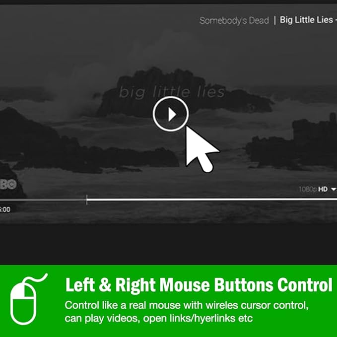 DINOSTRIKE Air Mouse Green Light USB Rechargeable Presentation Clicker Wireless Presenter Presentation Remote Control RF 2.4 GHz Powerpoint Clicker Slide Advancer for Mac Laptop Computer