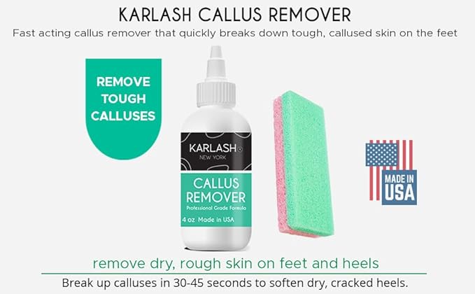 Karlash Callus Remover Gel for Feet and Foot Pumice Stone Scrubber Kit Remove - Image 2