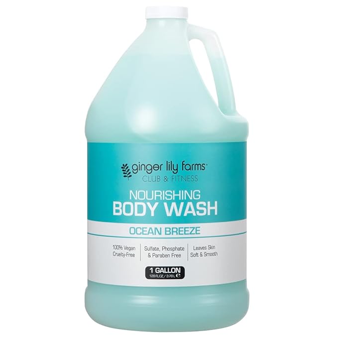Ginger Lily Farms Club & Fitness Nourishing Body Wash, 100% Vegan & Cruelty-Free by GingerLilyFarms