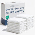 Bulk Case Pack of 20 Fitted Sheets by CGKUnlimited