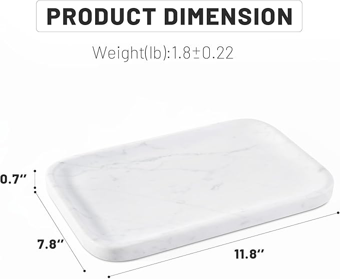 Statuario Marble Vanity Tray - Image 5