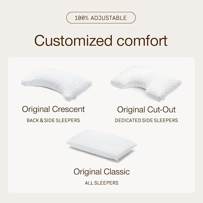 Coop Home Goods Original Cut-Out Adjustable Pillow, King Size Bed Pillows - Image 9