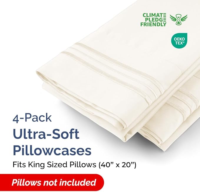 King Pillow Cases Set of 4 - Image 2