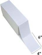 L LIKED 3000 4x6 Thermal Labels Fanfold, Direct Thermal Shipping Labels - Perforated and Strong Adhesive