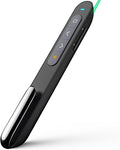 Norwii Rechargeable Bluetooth Presentation Clicker with Green Pointer, Wireless Presenter, PowerPoint Presentation Remote, Slide Clicker with 328ft Range for Teacher and Presenter, macOS Applicable