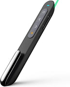 Norwii Rechargeable Bluetooth Presentation Clicker with Green Pointer, Wireless Presenter, PowerPoint Presentation Remote, Slide Clicker with 328ft Range for Teacher and Presenter, macOS Applicable