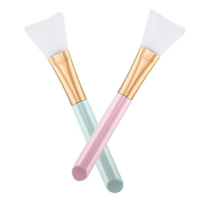 2 PCS Face Mask Beauty Tool Soft Silicone Facial Mud Mask, Brush Hairless Body by Opiqcey