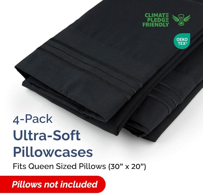 Queen Pillow Cases Set of 4 - Image 2