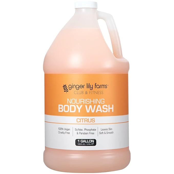 Ginger Lily Farms Club & Fitness Nourishing Body Wash, 100% Vegan & Cruelty-Free - Image 2