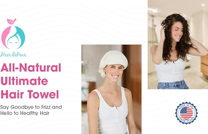 Hair RePear The Ultimate Hair Towel – Standard 21" x 44" Cotton Hair Towel - Image 8