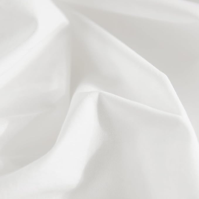 NEXHOME PRO Duvet Cover Set Super King 108"x98" Linen Look Textured Cream White - Image 8