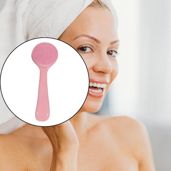 4 Pcs Silicone Facial Cleansing Brush, Manual Face Scrubber - Image 4