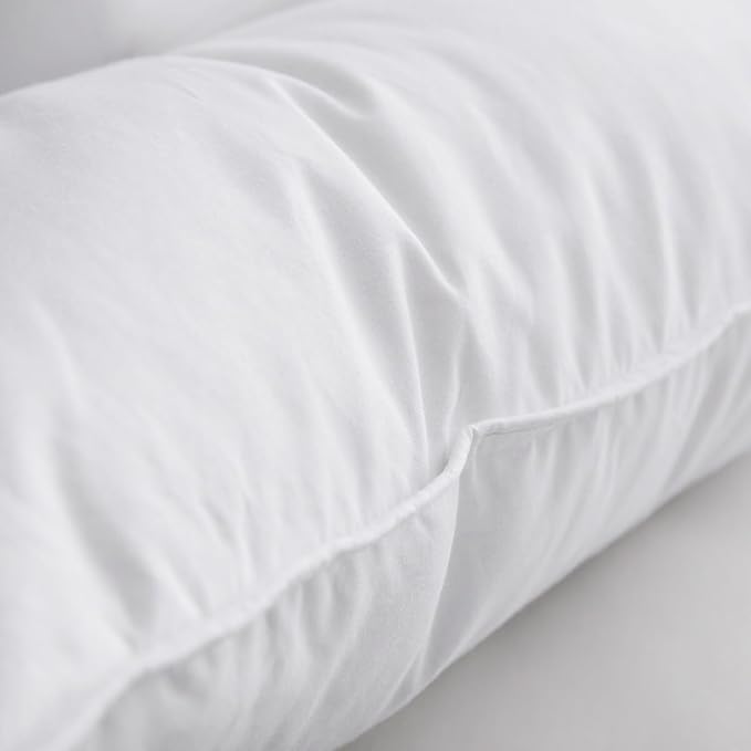 Luxury Feathers Down Pillows King Size Set of 2, Hotel Quality Fluffy Bed - Image 7