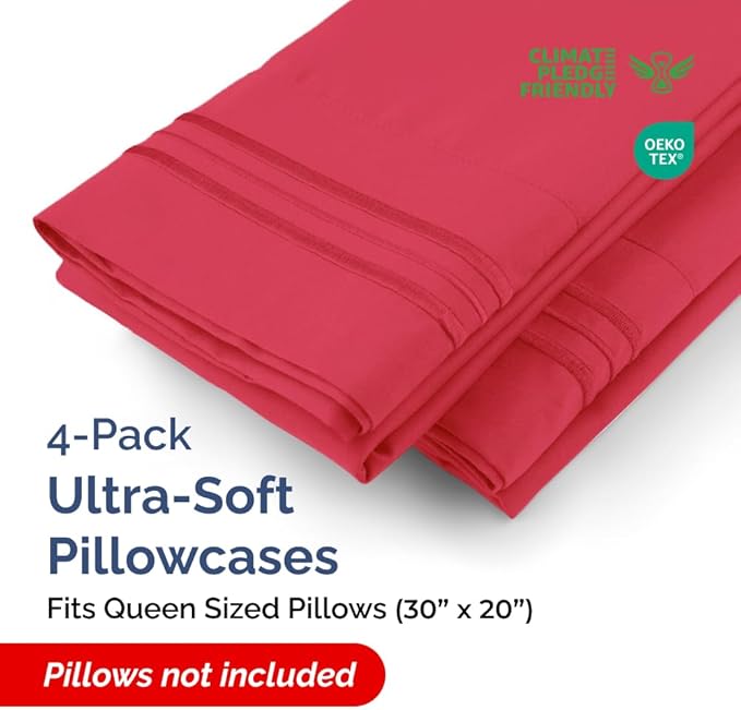 Queen Pillow Cases Set of 4 - Image 2