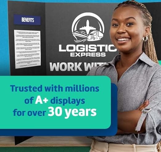 Flipside Products 36” x 48” Foam Project Boards for Presentations, Science Fair, School Projects, Event Displays and Trifold Picture Board - Total Black - 24 Pack