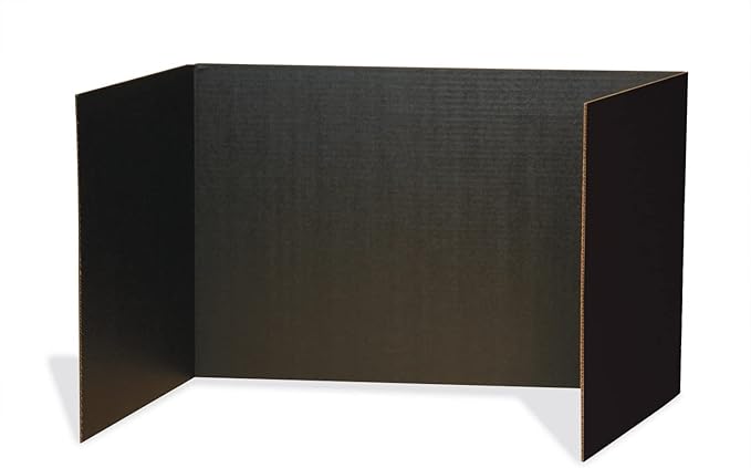 Pacon Corporation 3791 Privacy Board, 48-Inch x16-Inch, 4/PK, Black