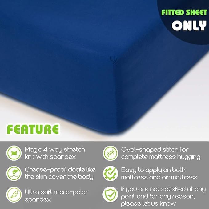 Fitted Sheet- COSMOPLUS Full Fitted Sheet Only（No Flat Sheet or Pillow Shams） - Image 2