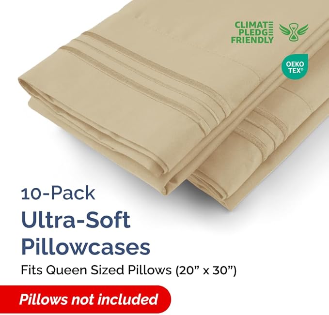 Queen Pillow Cases Set of 10 - Image 2