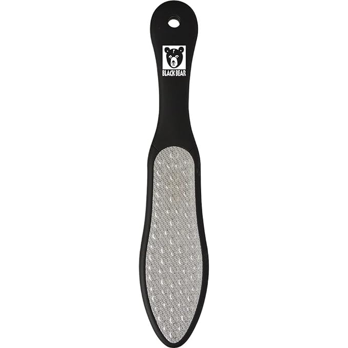 ForPro Black Bear Stainless Steel Pedicure File, Callus Remover Foot File by ForProProfessionalCollection