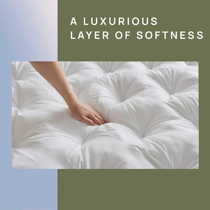 SHOUREN 5 Inch Memory Foam Mattress Topper King - Image 6