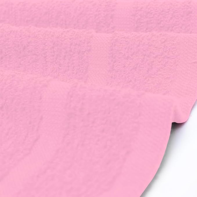 Avalon Towels Cotton Washcloths 24-Pack – 12 x 12 Inch Pink Super Soft & - Image 5