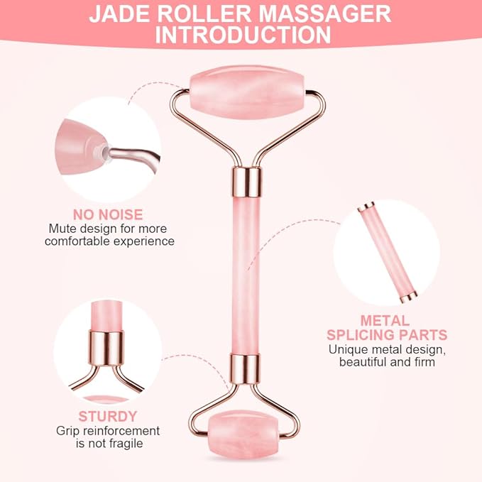 URAQT Gua Sha Facial Tools & Jade Roller Set - Image 4