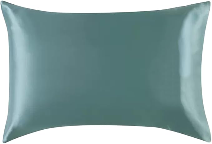 Teal Silk Pillow Cases Queen Made in USA, 100% Mulberry Silk Pillowcase - Image 6
