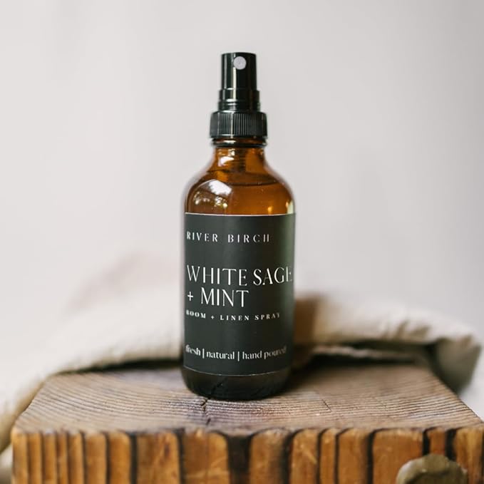 River Birch White Sage + Mint Scented Linen and Room Spray | Home Fragrance | 4 - Image 4