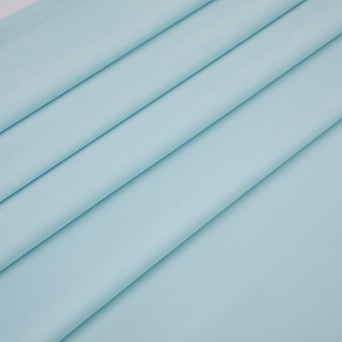 Twin Flat Sheet Only，66x96Inch Light Blue - Image 4