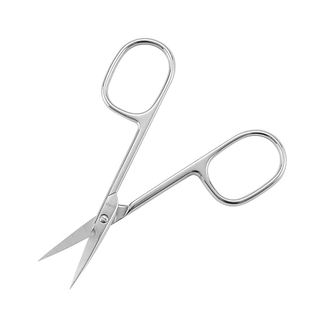 LIVINGO Premium Manicure Nail Scissors, Dry Skin Curved Blade 3.5 inch - Image 3