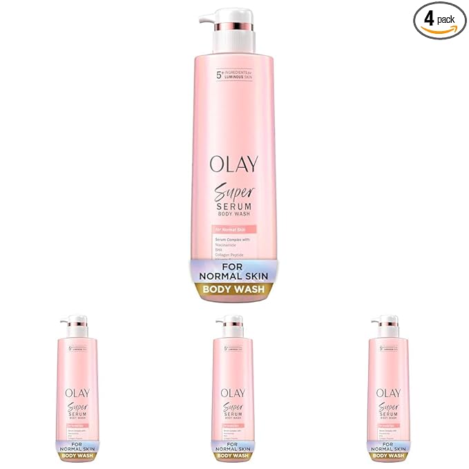 Olay Super Serum Body Wash for Normal Skin, 24hr Long Lasting Hydration by Olay