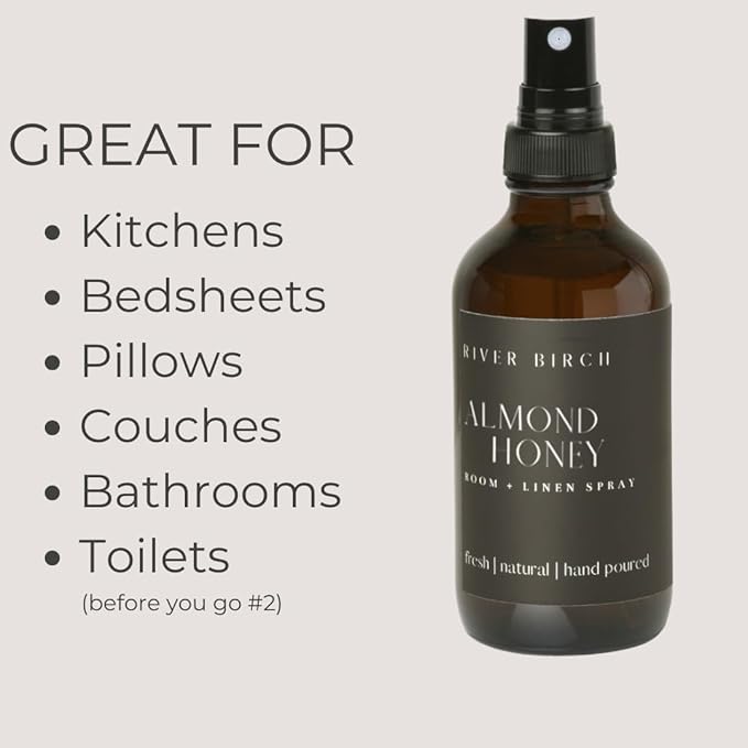 River Birch Almond Honey Scented Linen and Room Spray | Home Fragrance | 4 oz - Image 5