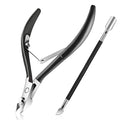 Easkep Cuticle Trimmer and Pusher, Professional Stainless Steel Cuticle Cutter by Unknown