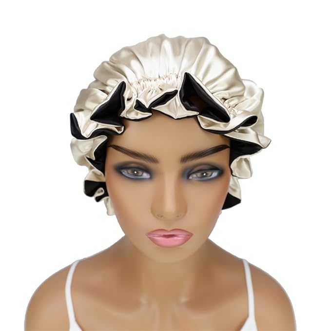 Adjustable Silk Satin Bonnet Hair Care Caps - Image 5