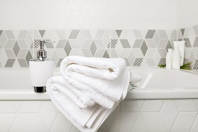 ZUPERIA White Bath Towels Bulk 36 Pack - Image 6