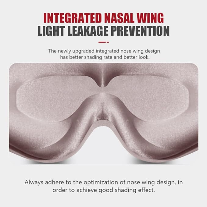 Sleep Mask, 3D Deep Contoured Eye Covers - Image 3