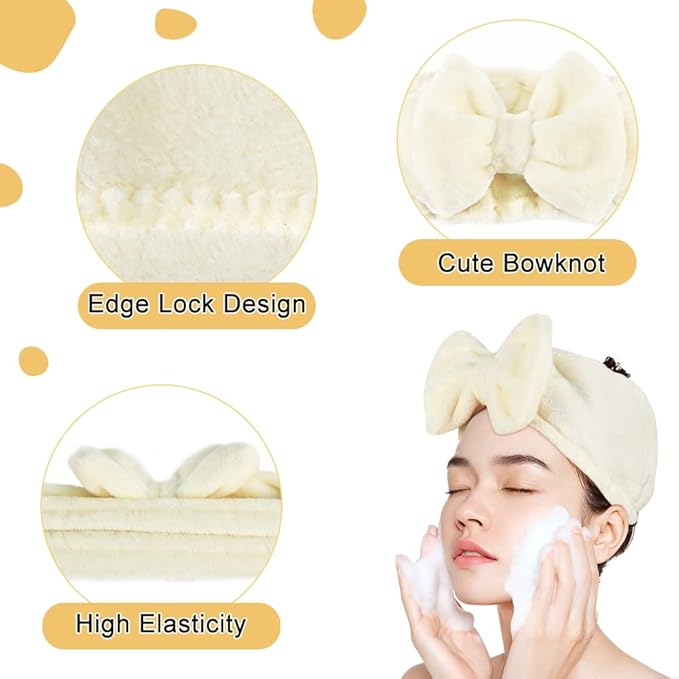 Shintop Spa Headband Soft Carol Fleece Makeup Headband - Image 4