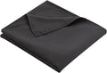 King Flat Sheet Only， 108x102Inch Black by Hotella