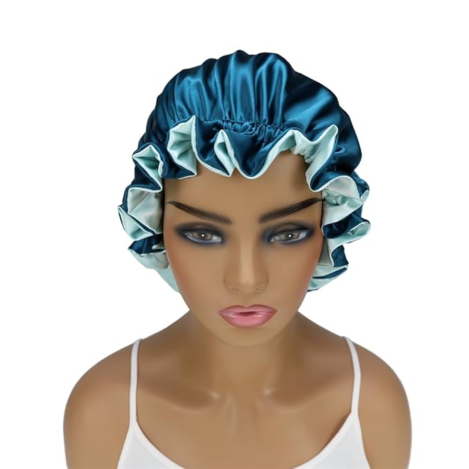 Adjustable Silk Satin Bonnet Hair Care Caps - Image 4