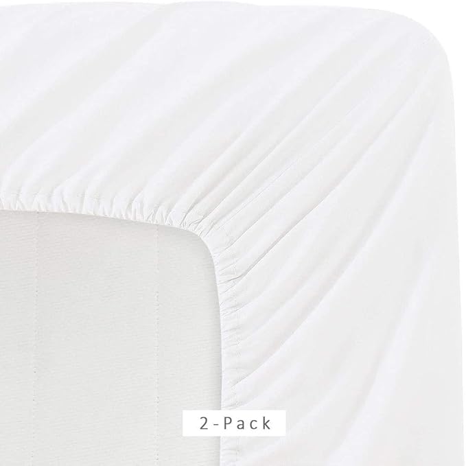 Microfiber 2-Pack 1800 Ultra Soft and Comfy Fitted Bottom Bed Sheets - Image 7