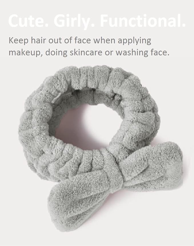 Huachi Spa Headbands for Women Makeup Washing Face Skincare Face Wash Head Band - Image 4
