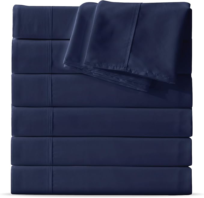 Maple&Stone Full Flat Sheet 6 Pack, Premium Soft & Breathable, Brushed by MapleStone