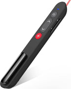 Laser Pointer for Presentations, Wireless Presenter Clicker for PowerPoint Slide with Hyperlink & Volume Control, Presentation Remote for Mac/Computer/Laptop, Google Slide/PPT/Keynote