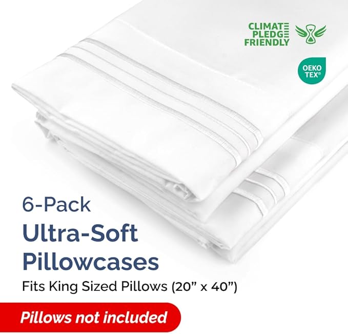 King Pillow Cases Set of 6 - Image 2