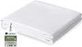 Lavisun Queen Flat Sheet, 1 Pack White Queen Bed Sheet Only by Lavisun