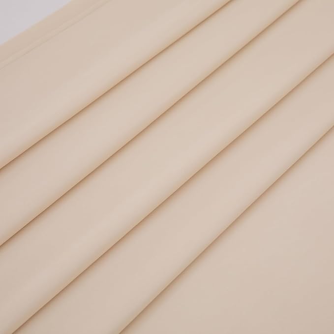 Twin Flat Sheet Only，66x96Inch Beige - Image 4